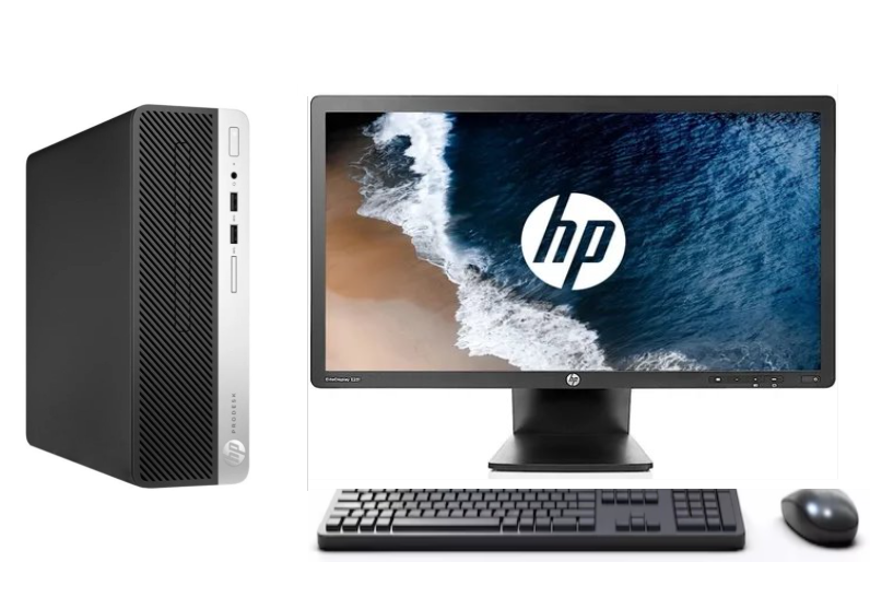 KIT MONITOR HP 23" + PC 400 G4 i7 6° 16GB 256GB + teclado & Mouse Reacondicionado