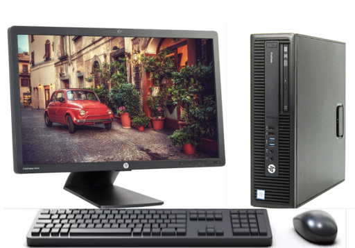 [160] KIT MONITOR HP 23" + PC 600 G2 i5 6° 8GB 256GB + teclado & Mouse Reacondicionado