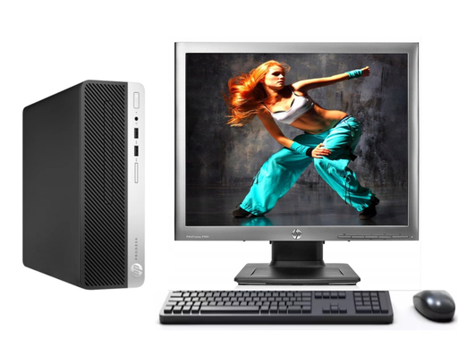 [119] KIT MONITOR HP 19" + PC 400 G4 i7 6° 16GB 256GB + teclado & Mouse Reacondicionado