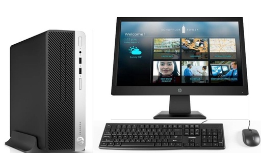 [000076-TW] KIT MONITOR HP 19" + PC 400 G5 i3 8° 16GB 256GB + teclado & Mouse Reacondicionado
