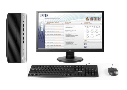 [000188-TW] KIT HP ProDesk 600 G4 SFF i5 8° 256 GB Ssd 8GB RAM+tarjeta de video(NVIDIA GT1030-4GB)+MONITOR HP 21" REACONDICIONADO